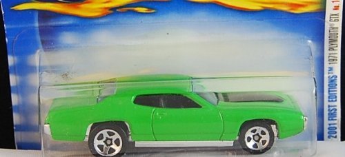 Amazon.com: Hot Wheels 2001 First Editions 1971 Green Plymouth GTX